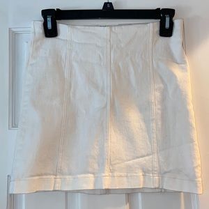 white vestique skirt